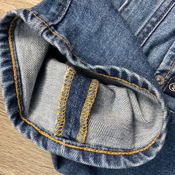 AG Adriano Goldschmied Tellis Modern Slim Jeans Mens 32x34 Blue Japanese Fabric - Picture 6 of 9